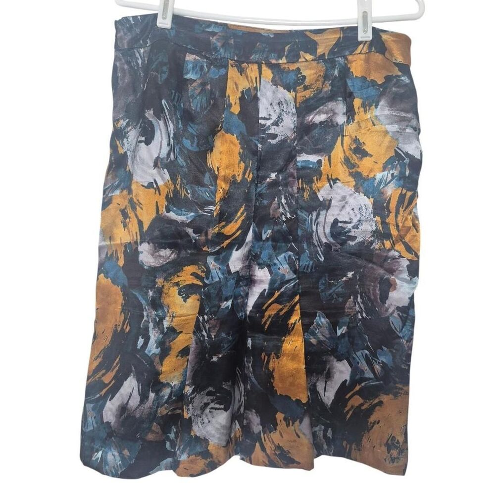 Jaclyn Smith Jacquard Print Midi Skirt Y2K Size 10 - Picture 2 of 3